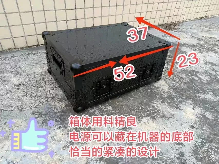 Durable Rainproof Flight Case for DM3 Console, Shockproof Aviation Box with Thickened Chassis for Protection