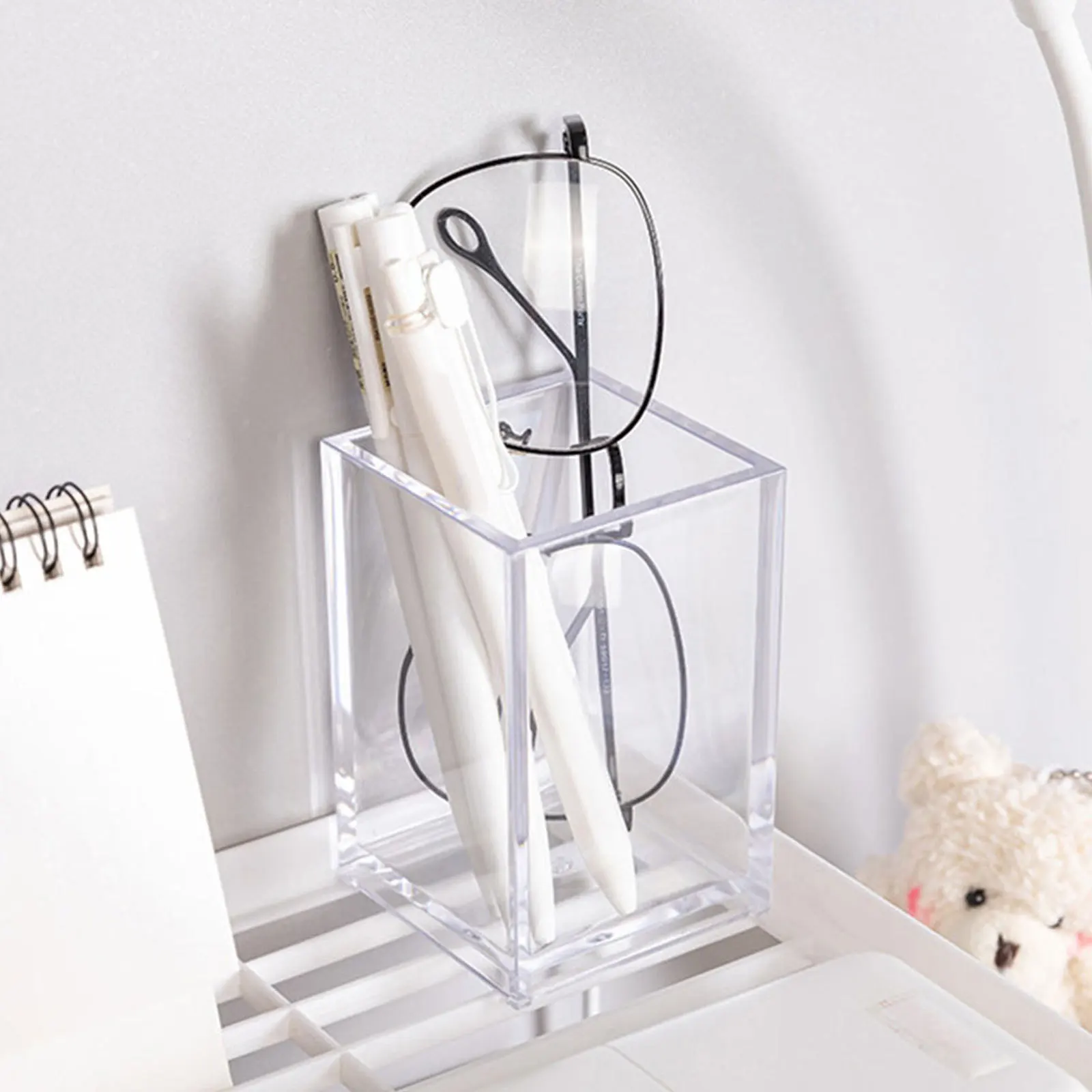 1Pcs Stift Halter Desktop Storage Box Make-Up Pinsel Container Umweltfreundliche Große Kapazität Lagerung Box