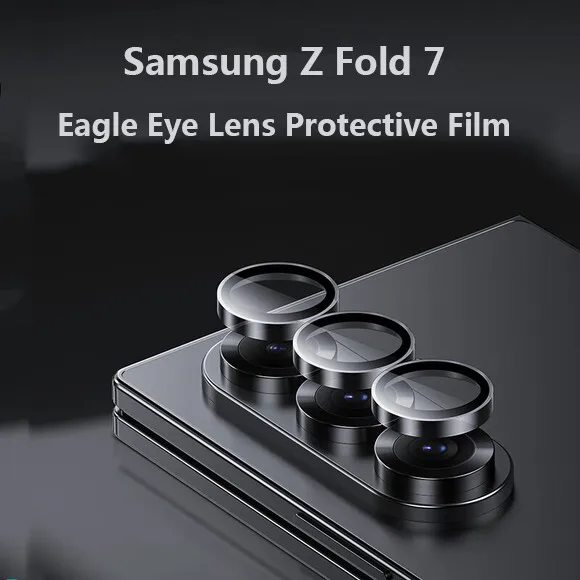

Metal Ring Camera Protectors Lens Glass Caps For Samsung Galaxy Z Fold7 W25 SE Special 6 Slim Fold 6 5 5G Clear Back Glass