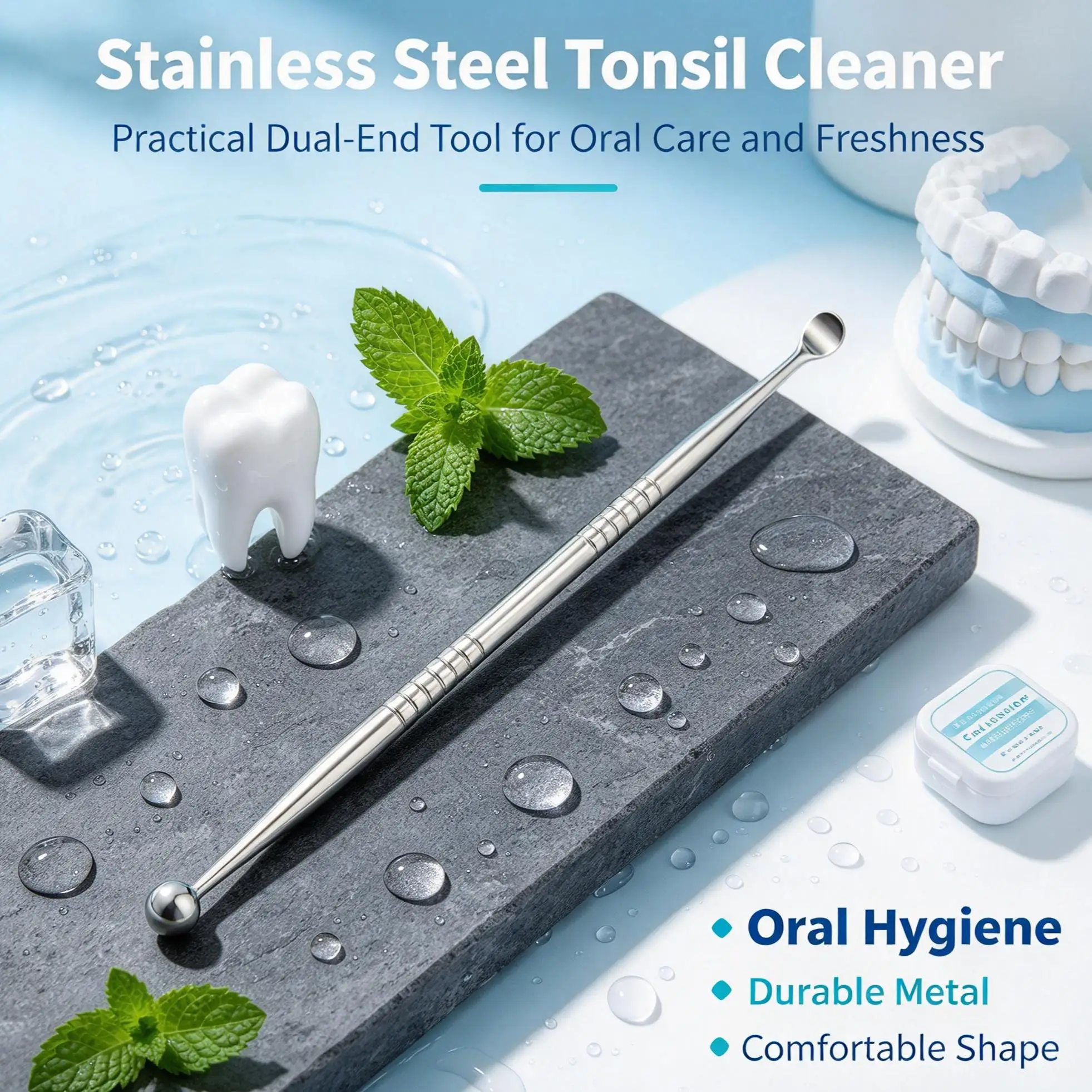1Pcs Stainless Steel Tonsil Stone Remover Ear Wax Removal Tool Oral Mouth Cleaning Health Care Accessory