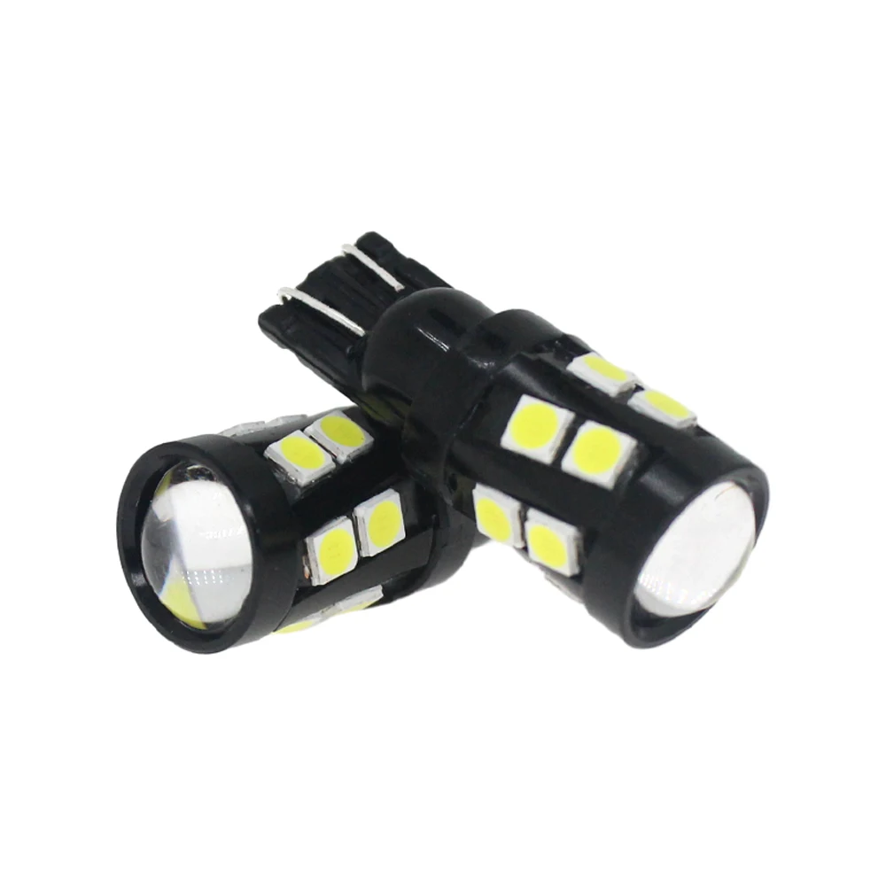 

10 шт., автомобильные лампы для чтения T10 W5W 3030 15SMD W5W