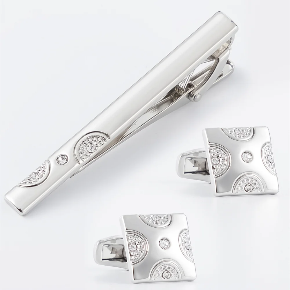 Zwart geplateerde retro krista - Tie Clip Set recensie en prijs
