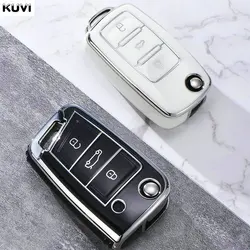 HOT TPU Car Key Case Cover Fob For VW Volkswagen Polo Tiguan Passat B5 B6 B7 Golf MK Jetta Skoda Kodiaq Superb Octavia Seat Etc