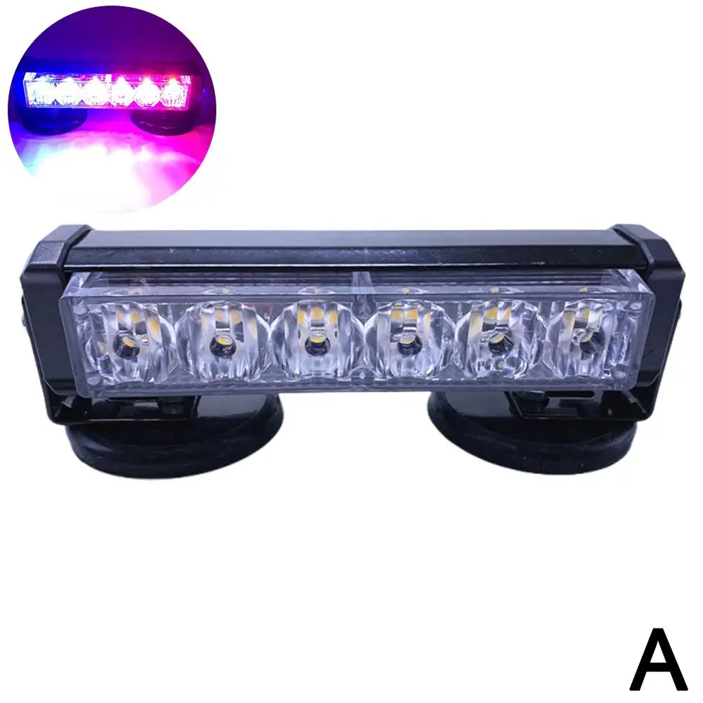 Lampu Flash magnetik mobil 6 Led, cahaya kubah peringatan kecerahan Mobil Led isi ulang, Magnet tinggi portabel P8s4