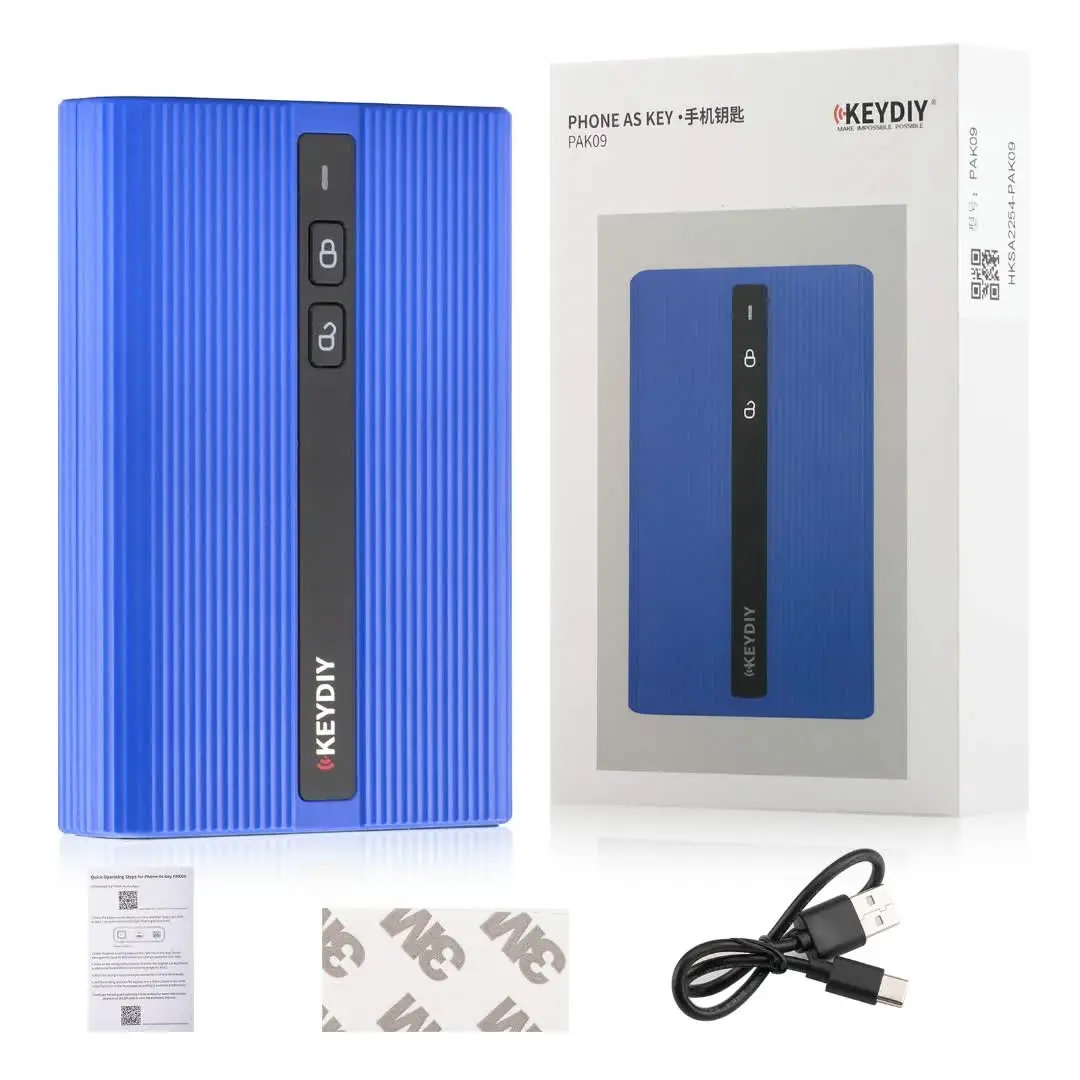 هاتف KEYDIY PAK09 كمفتاح للإضافة الرئيسية يدعم ما يصل إلى 6 مفاتيح مادية