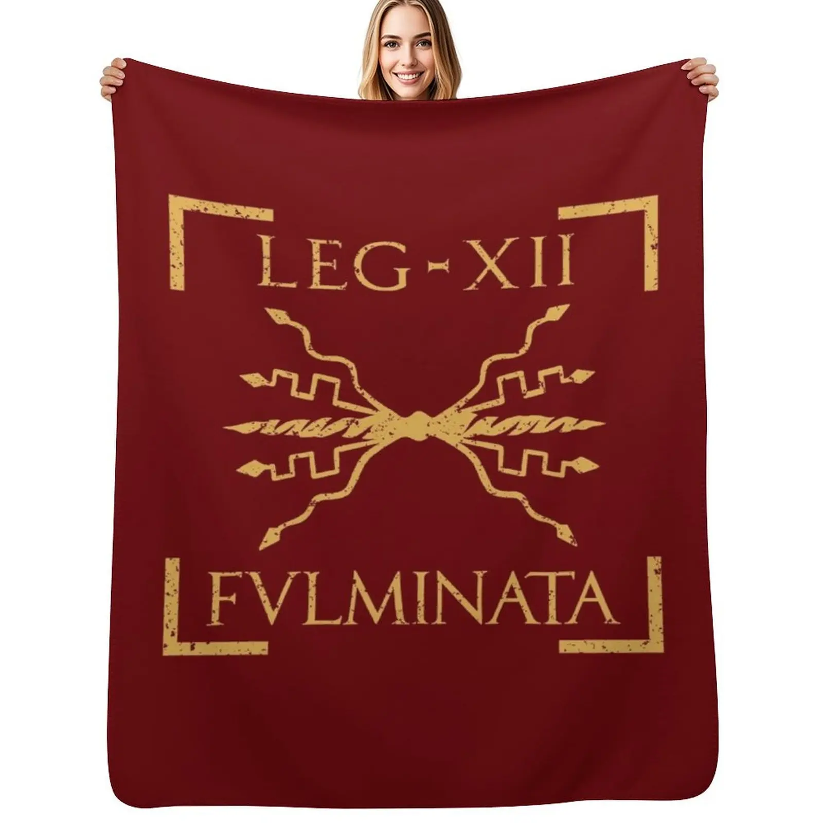 

Legio XII Fulminata Thunderbolt Emblem Roman Legion Throw Blanket Giant Sofa christmas gifts Multi-Purpose Sofas Blankets