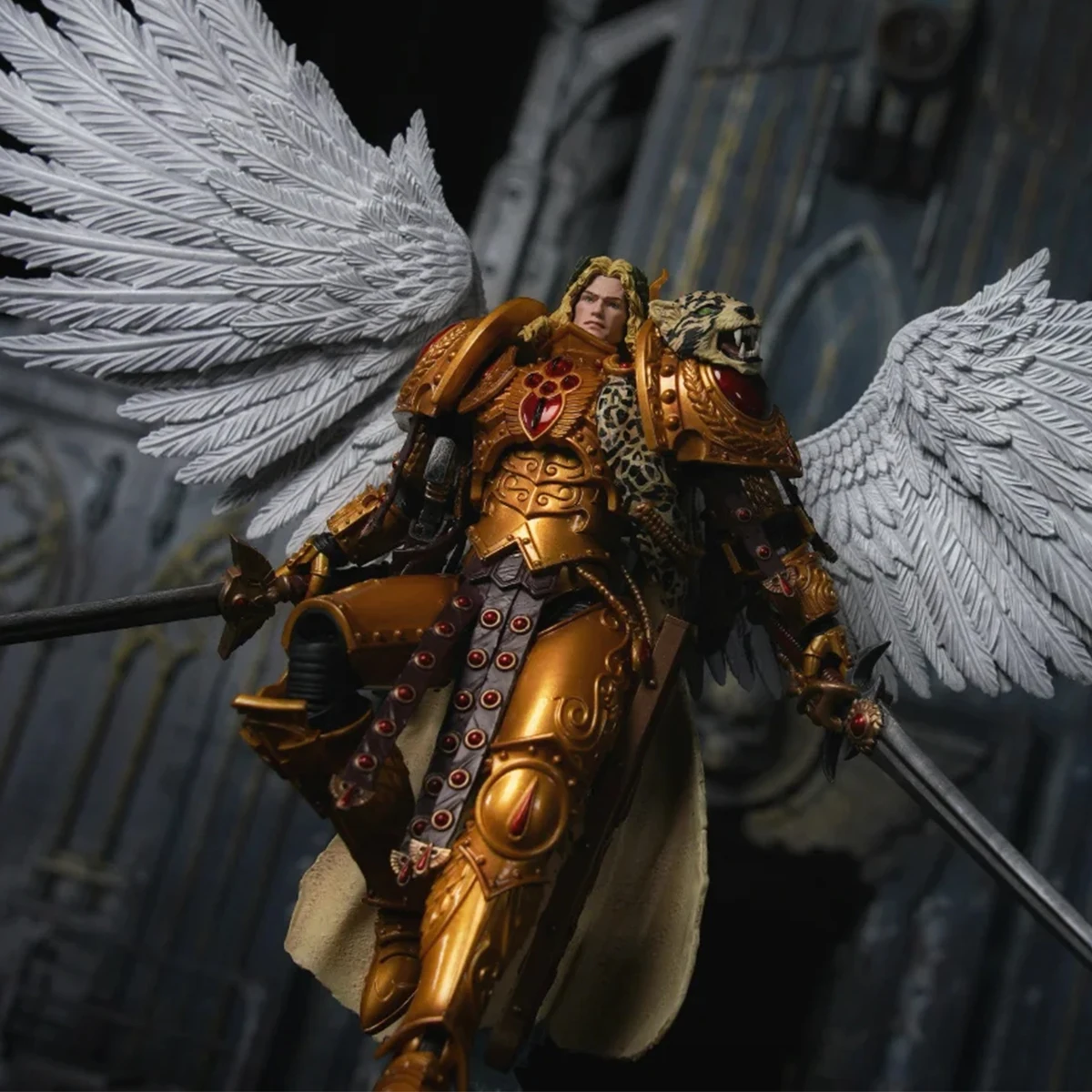 Joy Toy Warhammer The Horus Heresy Action Figure Blood Angels Sanguinius Primarch of the IXth Legion Figurine con articolazioni articolate