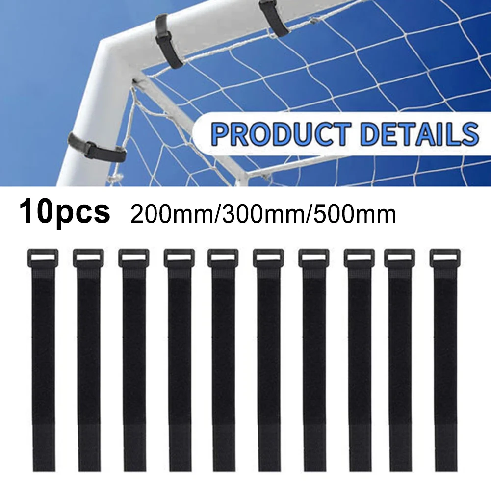 10pcs Football Soccer Goal Net Attachment Straps Soccer Placement Nets Straps For Household Items Fixing Hoses Wires Curtains