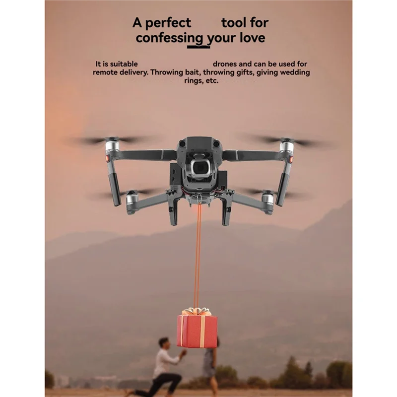 A45U For Drone For DJI 2 Pro/Zoom Delivery Quick Release Airdrop System For Wedding Ring& Gift Transport Accessories