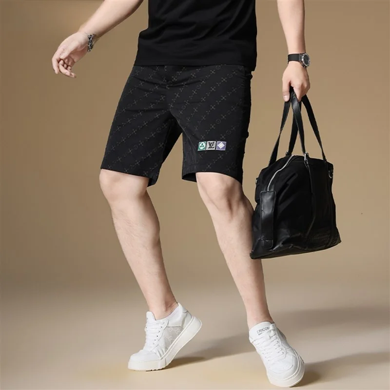 

Men's Baskeall ort orts Summer Loose American Trendy Brand Five-Point Sports Pants Thin Straight Casual Pants