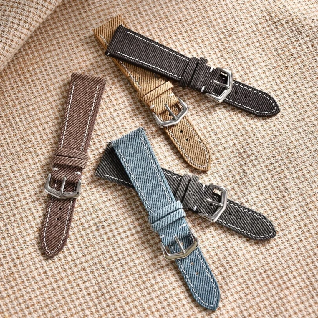 Cartier Watch Tank - Correa de Reloj de Mezclilla Impermeable