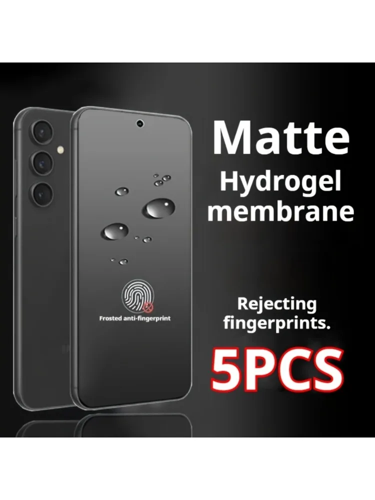 Protecteur d'écran Hydrogel mat, 5 pièces, pour Samsung Galaxy S25 S24 S23 S22 S21 S20 Ultra S24 S23 S21 FE S23 S22 Plus S10 S9