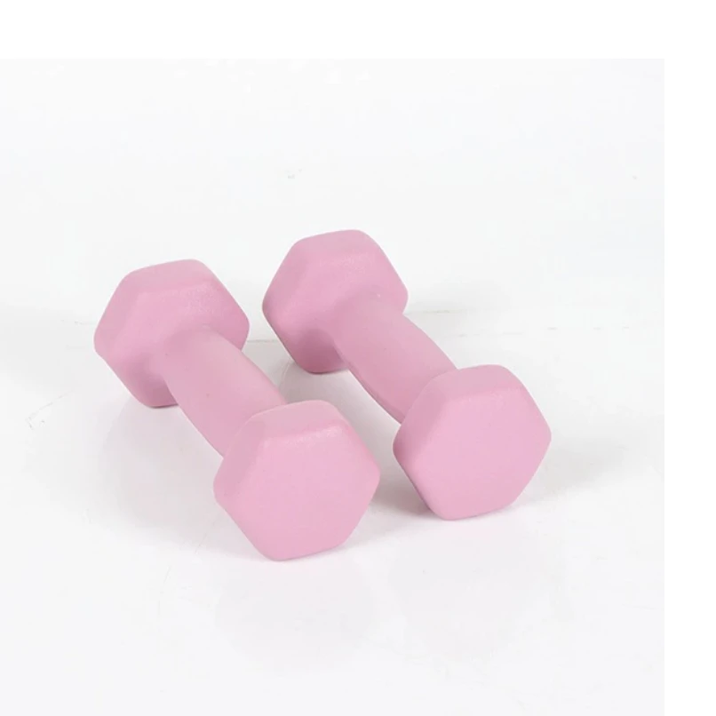 دمبل سداسية بلون النيوبرين من أريف (مجموعة من 2) 0.5 ~ 5 كجم جمال نسائي محلي الصنع #4