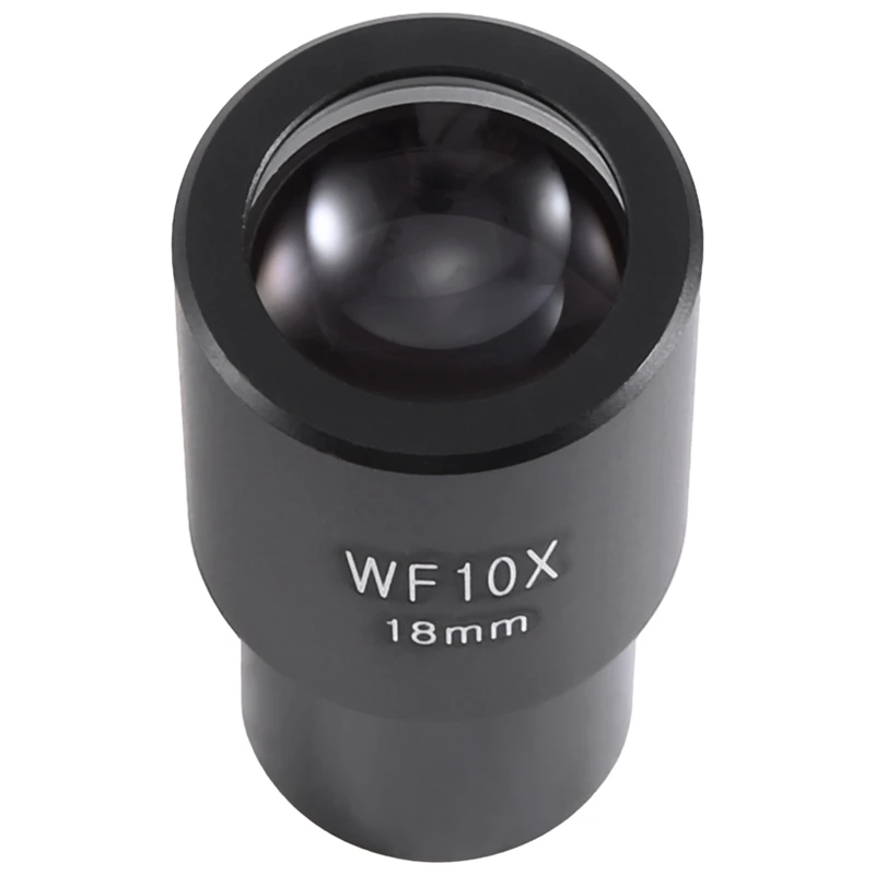 10X Microscope Eyepiece Wide Angle Optical Lenses Adapter Field 18Mm Professional Ocular Lens Standard