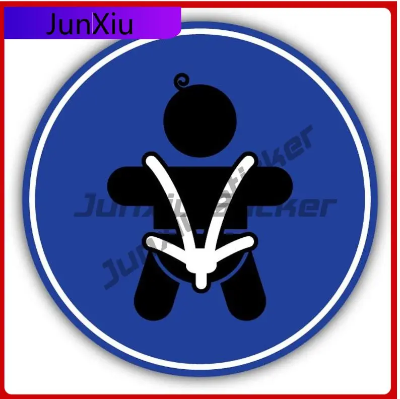 

Детский ремень безопасности, знак, виниловая наклейка для автомобиля, наклейка на бампер, окна, лобовое стекло, устойчивые к царапинам, внешние водонепроницаемые наклейки, приключения