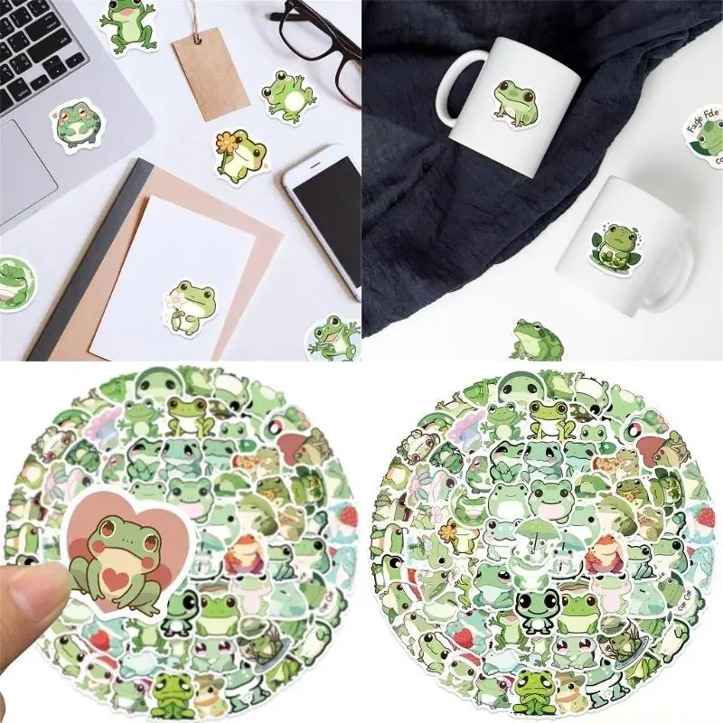 100Pcs Cartoon Animal Sticker Children Reward Sticker for Journal Phone Case Laptop Water Bottle Pen Case Snowboard