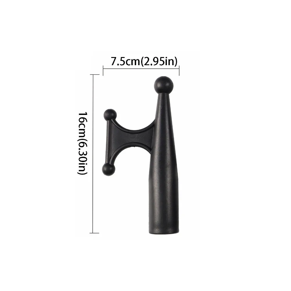 

Black Plastic Nylon Boat Hook Nylon Material Replacement Top Durable Boat Hook Floating Design Telescoping Design