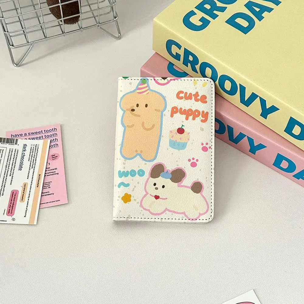 New PU Leather Passport Holder Multi-function Ultra-thin Passport Bag Cartoon Portable Travel Accessories