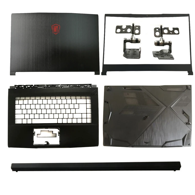 

NEW For MSI GF63 8RC 8RD GF63VR MS-16R1 Laptop LCD Back Cover /Front Bezel/Hinges/Palmrest/Bottom Case/Hinge Cover Black