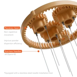 MADBALL design, Planetary Gear WDT Tool for picopresso, Coffee Distributor & Needle Stirrer compatible with picopresso