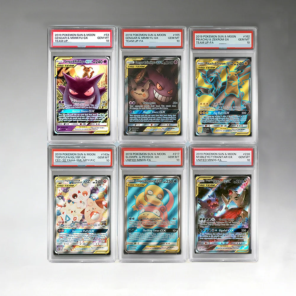 

Self-Made Proxy Card English Sun&Moon GENOAR MIMIKYU Collection Trading Card Game Card 10Points Rating Card Anime Toy