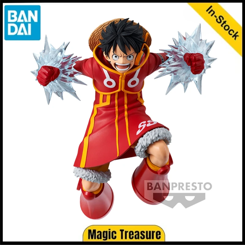 Original BANDAI BANPRESTO BATTLE RECORD COLLECTION One Piece Monkey D. Luffy Anime Character Figure Model Gift Ornaments