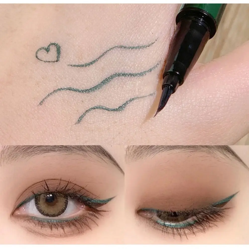 Nuovo eyeliner ad asciugatura rapida Matita per eyeliner naturale impermeabile Non fiorisce Strumenti cosmetici per eyeliner nero a lunga durata