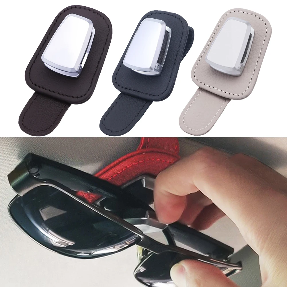 

Universal Car Sun Visor Glasses Clip Card Ticket Holder Stand For Car Truck Sun Visor Sunglasses Eyeglasses Clip Car Accessories