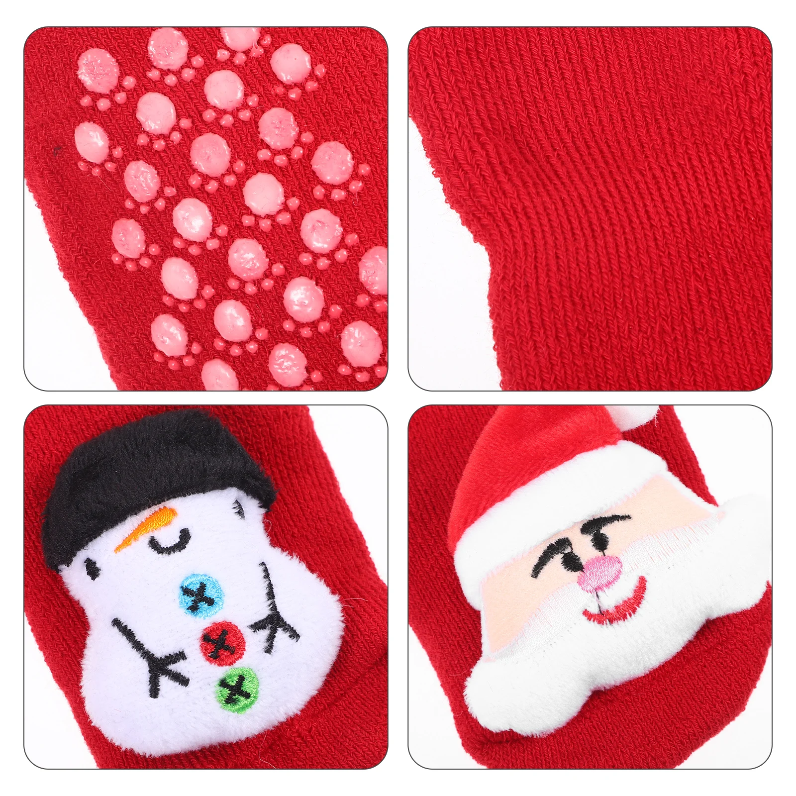 

2 Pairs Warm Socks Christmas Stockings Cotton Newborn Winter Tree Pendant Thermal