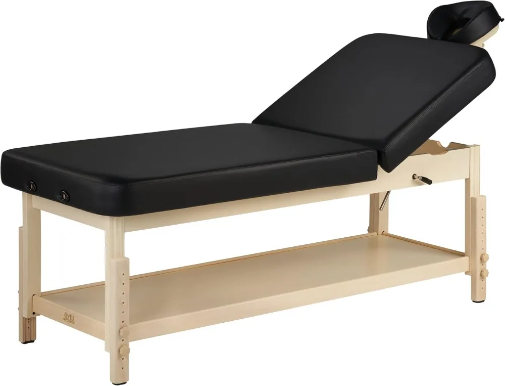 Mesa de masaje estacionaria inclinable de 30 ", salón de belleza, tatuaje médico, Spa, tratamiento clínico Facial, camas de Terapia Física estética