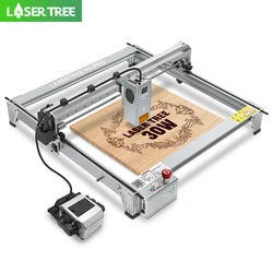 LASER TREE K1 PRO Laser Engraving Machine Engraving Area 400*400mm with 30W 40W Laser Head Woodworking Laser Engrave Cut Tools