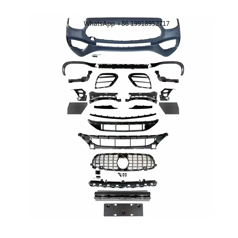 E63 AMG Style Front Rear Bumper Wide Fenders Fender Flares Grille Full Wide Body Kit for E Class W213 2020-2023 JJ798
