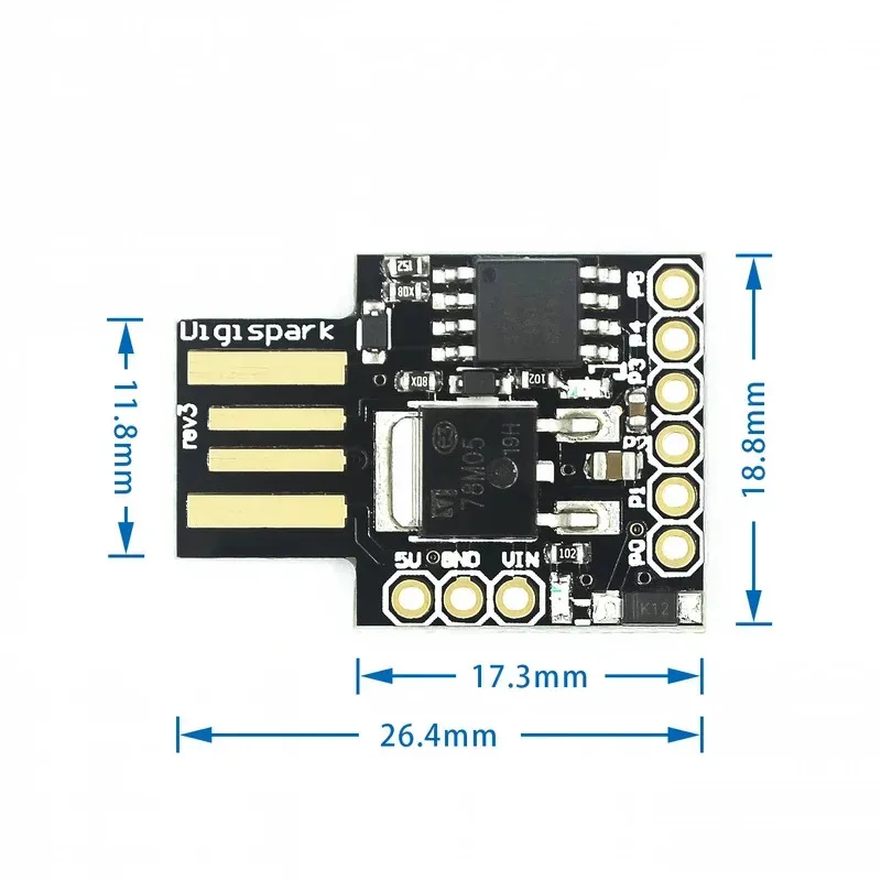 ATTINY85 Digispark Kickstarter Micro USB Development Board Compatible with UNO R3 ATTINY85QFN