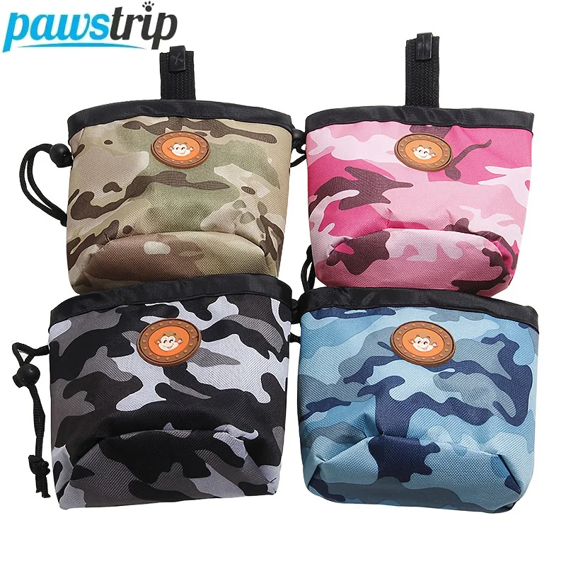 Portable Pet Dog Training Waist Bag Large Capacity Puppy Reward Bags Outdoor Feed Storage Pouch Snack Waist Bag