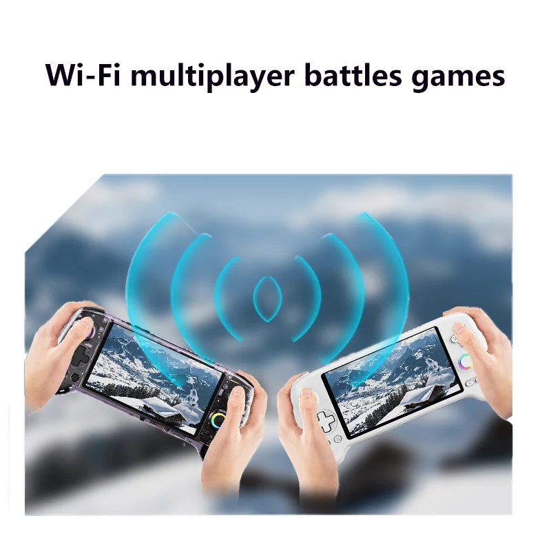RG557 Portable Gaming Console 5.48-inch AMOLED Screen 1920*1080 Resolution Android 14 System Wi-Fi Bluetooth 5.3