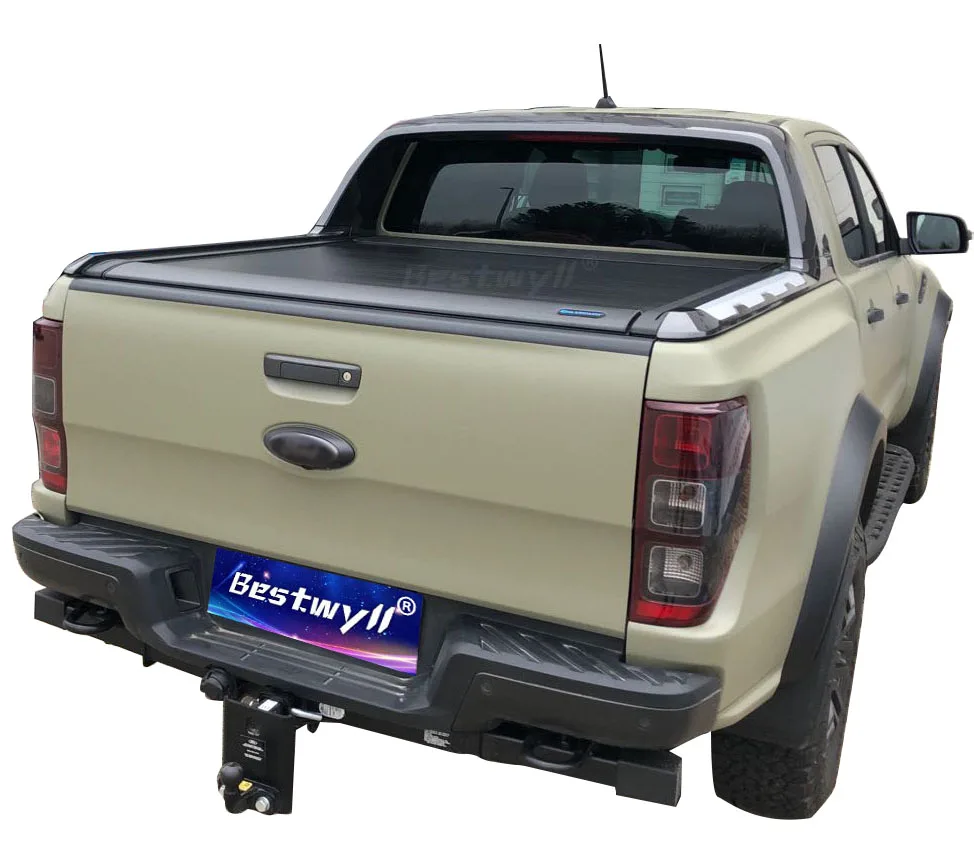 

BESTWYLL Aluminum Power Pickup Truck Bed Electric Roller Lid Retractable Tonneau Cover For Ford Ranger Wildtrak 2012-2021 E-F01