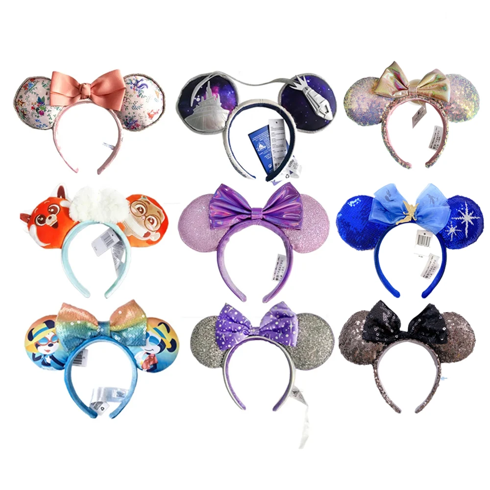 

Disney Mickey Mouse Headband 2023 Cartoon Purple Svevo Multivariant Minnie Ear Hairband Cosplay for Adults Kids Hair Accessories