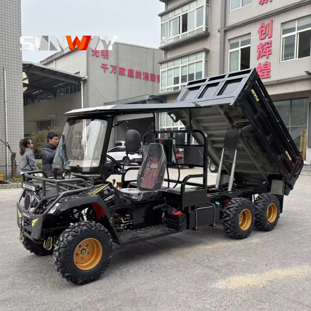Chinese Farm Vehicle 4x4 Agricultural Truck Cargo Dumper UTV for Small Mini Farm