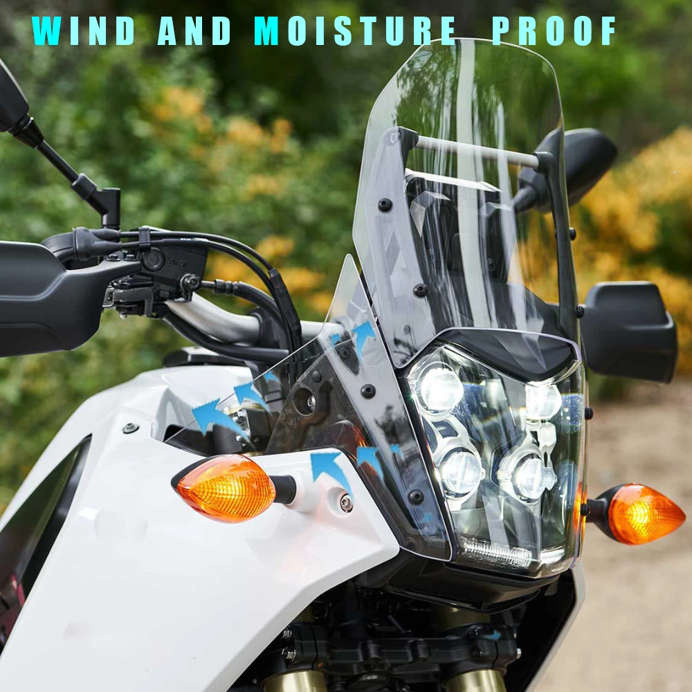 NEW 2019- Motorcycle Side Windshield Cover Hand Shield Guard Wind Deflector Protection For Yamaha Tenere 700 TENERE700 XT700Z