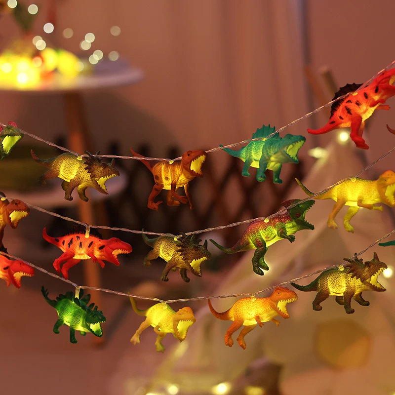 LED dinosaur light string animal shaped children's cartoon decorative light