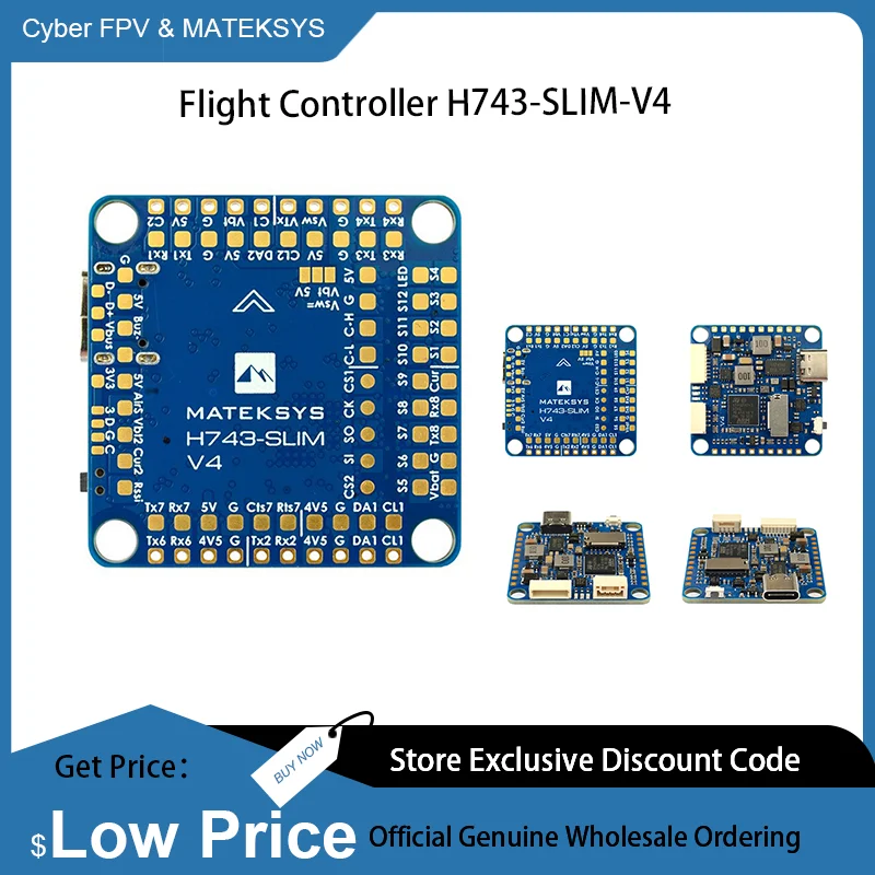 

MATEKSYS H743-SLIM-V4 STM32H743VIT6 Dual для радиоуправляемых моделей