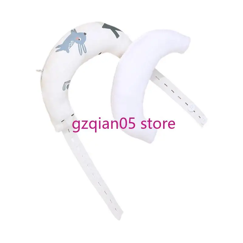 وسادة نوم مريحة للأطفال من N7ME مع وسادة قطنية مريحة لدعم الرقبة مع غطاء قابل للإزالة لحديثي الولادة #4