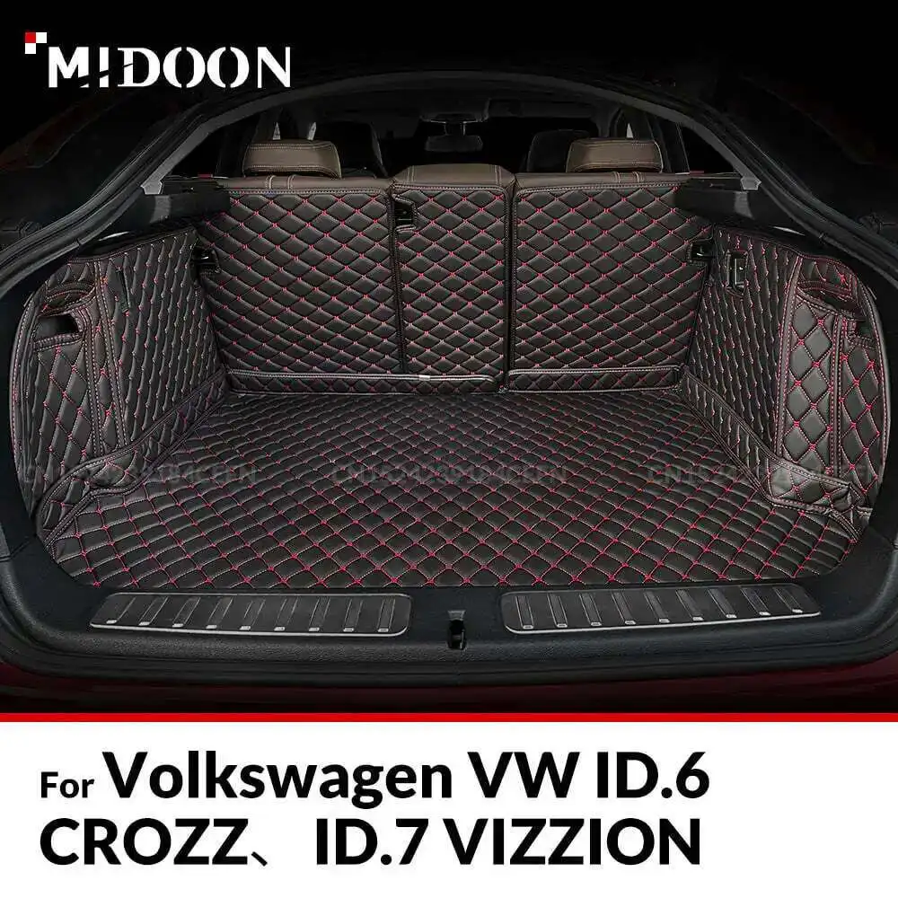 

Для Volkswagen VW ID.6 CROZZ、ID.7 VIZZION автоматический коврик для багажника с полным покрытием, автомобильный защитный коврик, грузовой вкладыш, аксессуары для интерьера