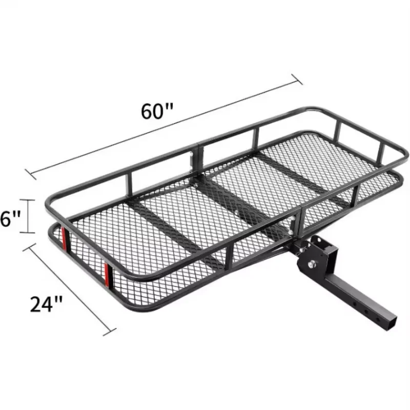 Cargo Trailer Car Hitch Mount Compact Cargo Carrier Rear Luggage Rack