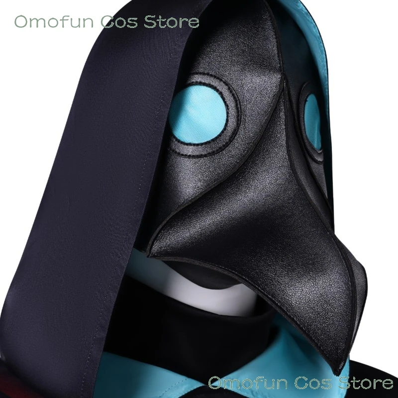 Game The freak circus Doctor Physician Plague Beak Doctor Mask Cosplay Costumes Halloween Horror Scary Outfits Clothing Roleplay view 6