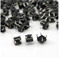 100pcs/lot Mini Micro Momentary Tactile Push Button Switch 6*6*5mm 4 Pin ON/OFF Keys Button DIP 6x6x5mm