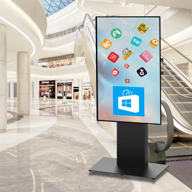 

Kiosk Stand Vertical Touch Screen Advertising Stand Floor 65-86'' Landscape / Portrait