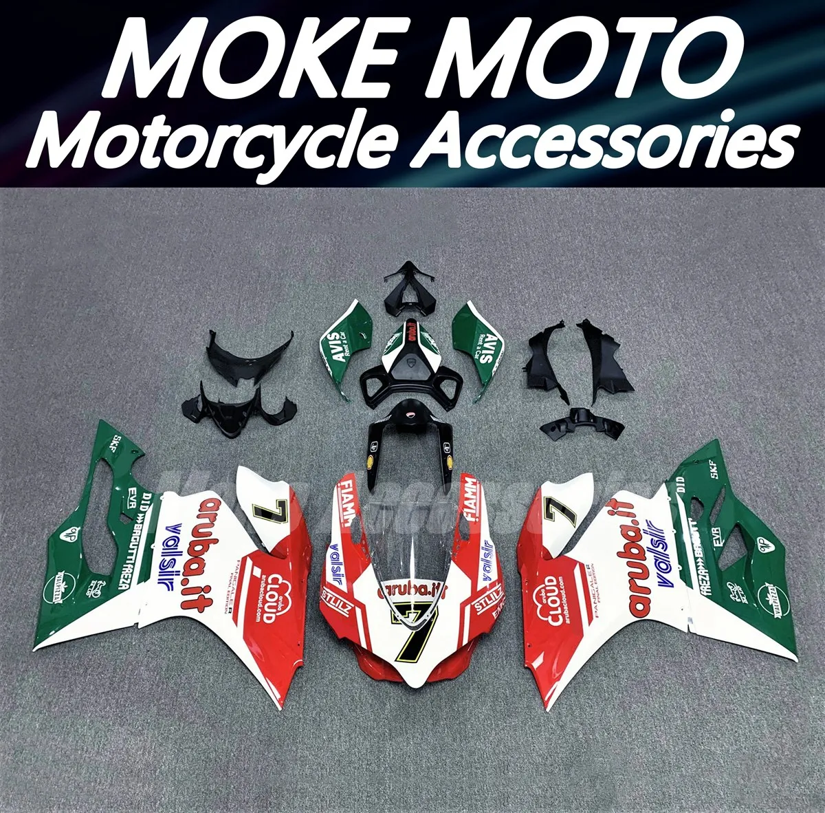 

Fairings Kit Fit For Panigale 899 1199 2012 2013 2014 Bodywork Set High Quality Injection Red white Green