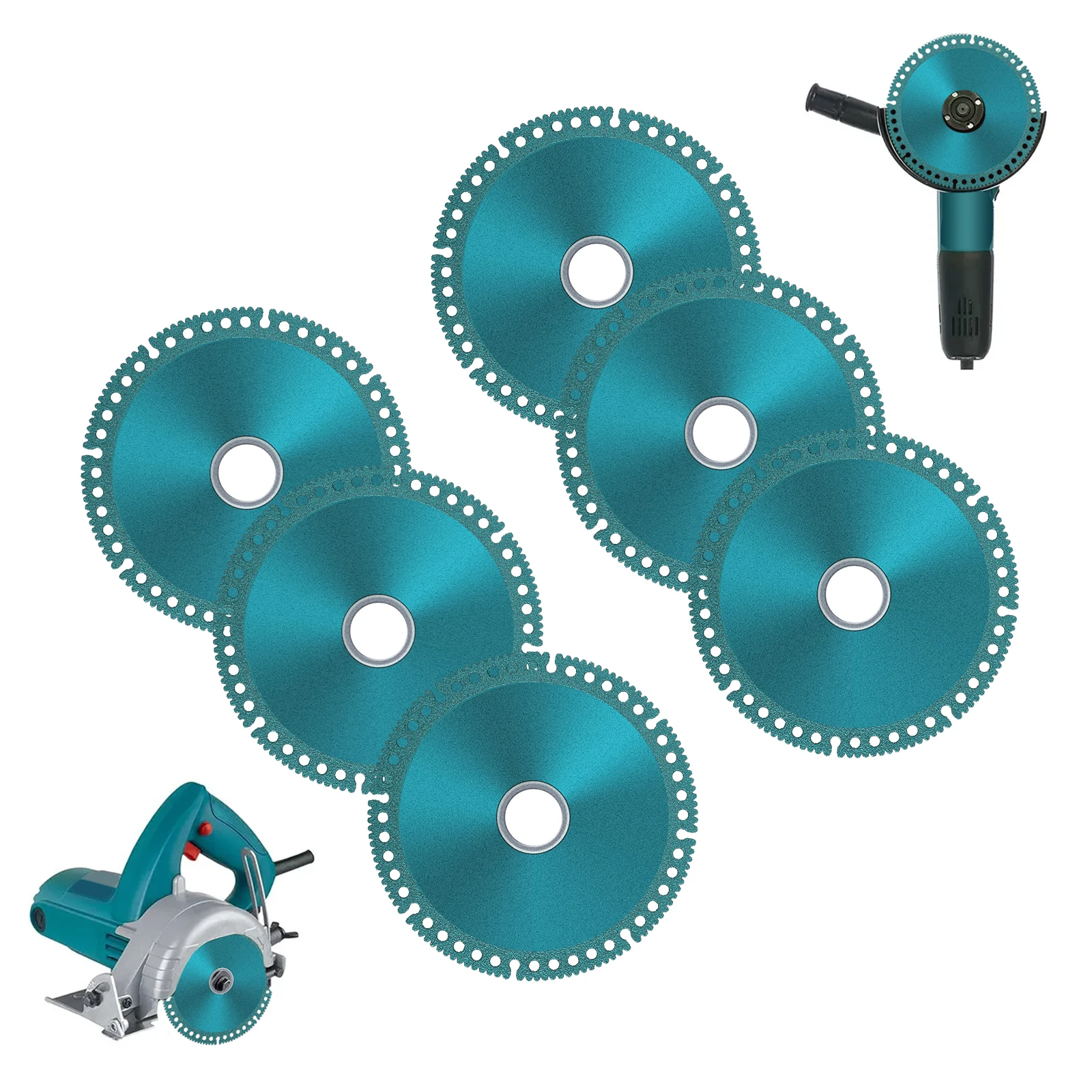 

6Pcs Angle Grinder Cutting Disc 4inch Circular Diamond Cutting Saw Blade Ultrathin Chamfering Grinding Cutting Wheel