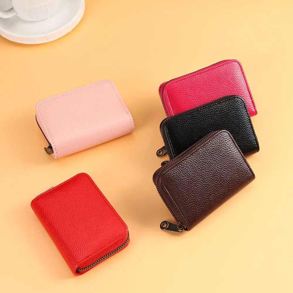 

Fashion PU Leather Card Holder Multiple Pockets Ultra Thin Money Bag 18 Card Slots Driver License Holder Men Women